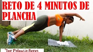 RETO DE PLANCHA ABDOMINAL  4 minutos  Rutina 387  PLANCHAS PARA ABDOMEN PLANO  Dey Palencia [upl. by Humo]