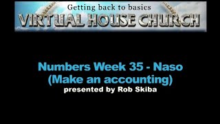 2020 Virtual House Church  Bible Study Week 35 Naso [upl. by Kalman]