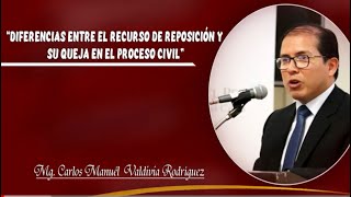 Diferencias entre el recurso de reposición y su queja en el proceso civil en el Perú [upl. by Yrolam]