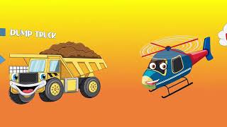 Learn the Names of Transports Vehicles for kids I Talking Flash Card I Easy Kids Vocabulary [upl. by Nawuq]