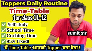 Best Toppers Time Table 2024 up board 12 pdhai kaise kare toppers daily study routine b [upl. by Basso]