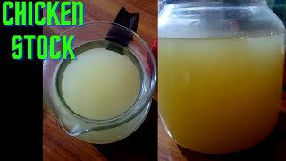 Chicken stock Recipe in super easy way at home by food itemschicken chickenstocksoup [upl. by Anivol]