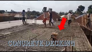 TWO Storey Plaza Ground Floor Decking Concrete Pouring construction [upl. by Ardnik946]