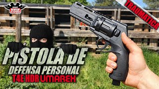 Protege 🚷 tu Hogar 🏡  PISTOLA TRAUMATICA CAL50 T4E HDR UMAREX  Airsoft Review en Español [upl. by Ikuy242]