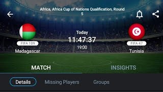 Madagascar VS Tunisia Africa cuf of Nations qualifications Round 5 [upl. by Aelanej]