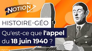 Lappel du 18 juin 1940 cest quoi [upl. by Oehsen]