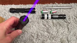 Purple 405nm laser review from Laserpointerstore [upl. by Elyn]