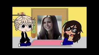 Gacha club react marinette as elena gilbert the vampire diaries part 1 [upl. by Lisk244]