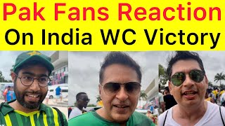 Pak fans reaction on INDIA World Cup victory  Pakistan team should learn from Indian players [upl. by Goff]