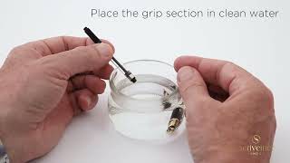 Scriveiner Fountain Pen  How to clean the converter [upl. by Slater]