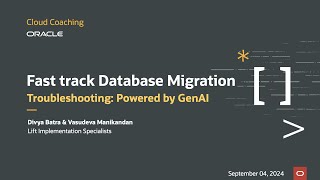 Cloud Coaching  Fast track Database Migration [upl. by Polly]