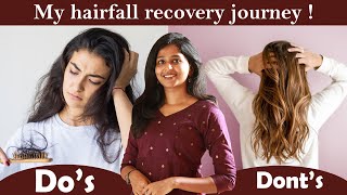 My hairfall recovery journey  Do’s and Dont’s  drsharmika haircare hairfall daisyhospital [upl. by Mosora]