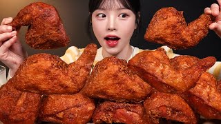 SUB겉바속촉 후라이드 통다리 치킨 먹방🍗 옛날통닭 생맥주까지 치맥 꿀조합 리얼사운드 Fried Chicken Legs Mukbang Asmr [upl. by Nashom900]