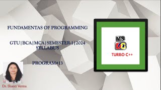 Reverse a Number Program in C GTUBCAMCAC PROGRAMMINGPROGRAM13 [upl. by August319]