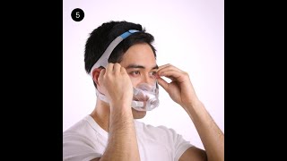 Fitting tips  Full face CPAP mask  ResMed AirFit™ F30 [upl. by Olzsal15]