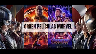 Orden Cronologico de las Peliculas de Marvel 😎 [upl. by Bradley498]