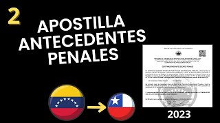 Como Apostillar Antecedentes Penales Venezolanos 2023 [upl. by Anyg412]