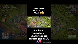 Super Minion Electro Dragon Attack 😂😂 clashofclans abhayrikhi coc gaming gamingshorts [upl. by Ahael494]