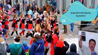 Jugendvereinigung Eynatten  Rosenmontagszug 2024 in Eupen [upl. by Yrrac]