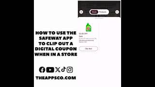 How to use the Safeway app to clip out a digital coupon when in a store [upl. by Adnirolc]