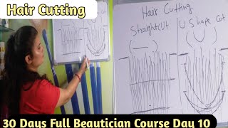 Hair Cutting समझने का सबसे आसान तरीका  Beauty Parlour Course  Hair Cutting Tutorial  Cutting Hair [upl. by Inama]