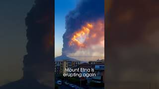 Mount Etna erupts again [upl. by Hallam]