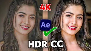 BLACK HDR EFFECT TUTORIAL IN AFTER EFFECTS hdr cc 2min tutorial after effects [upl. by Lenoil]