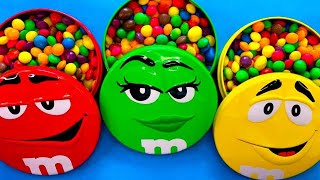 Satisfying Video Unpacking 5 MampMS and Skittles with Candy ASMR [upl. by Cottle]