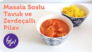 Hint Mutfağının Tadına Doyulmaz Menüsü Masala Soslu Tavuk ve Zerdeçallı Yasemin Pilavı [upl. by Notniuqal]