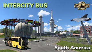 Euro Truck Simulator 2  Intercity Bus Service  South America  MAN Lions Coach 2017 [upl. by Aminta]