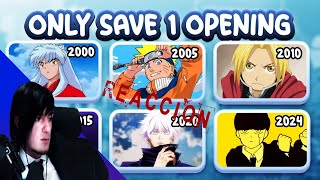 Kalatras salva 1 opening por año Reaccion a quotSave 1 Anime OPENING from each YEAR 20002024quot [upl. by Rafaj]