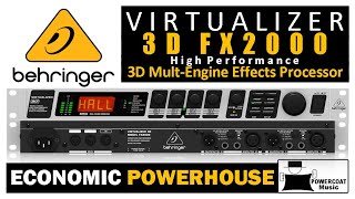 Behringer VIRTUALIZER 3D FX2000 MultiEffects Processor Why I Use It [upl. by Bertila307]