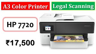 🔥A3 Multifunction Color Printer under 20000 Rupees हिंदी में ► HP 7720 OfficeJet Pro [upl. by Aihtniroc109]