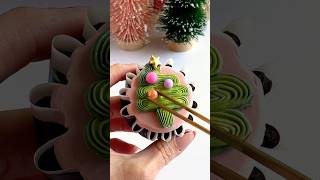 Christmas tree cupcakes🎄💖 christmastree cupcakeideas holidaybaking christmas [upl. by Keynes411]