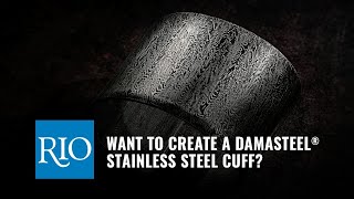 Making a Damascus Steel Cuff Bracelet [upl. by Downe]