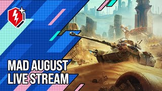 WoT Blitz Mad August Gifts Live Stream [upl. by Walcoff]