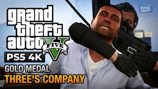 GTA 5 PS5  Mission 26  Threes Company Gold Medal Guide  4K 60fps [upl. by Derte]