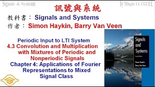 Periodic Input to LTI System Signals and Systems 43 Convolution amp Multiplication CGUEE [upl. by Rivard]