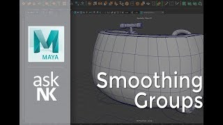 Maya 2018 Tip  Smoothing Groups [upl. by Nahtnoj815]