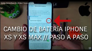 iPhone XS Max Cambiar Bateria ✅ [upl. by Gilemette]