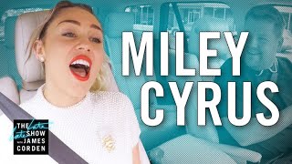 Miley Cyrus Carpool Karaoke [upl. by Leeban]