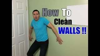 How To Clean Walls  Remove Nicotine Tar Crayons amp Greasy Fingerprints [upl. by Wei]