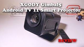 XGODY Gimbal5 Android 11 TV Smart Projector REVIEW [upl. by Oicirtap178]