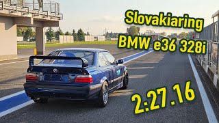 Slovakia Ring Track Masters  BMW e36 328i  22716 [upl. by Idnal]