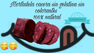 mortadela casera natural sin colorantes y gelatina shorts comidasaludable [upl. by Yak830]