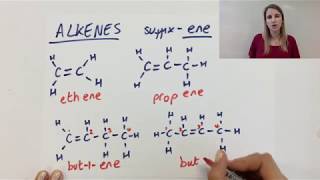 Alkenes  how to name them  organic chemistry GCSE [upl. by Novonod]