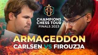 Magnus Carlsen vs Alireza Firouzja Battle In A Wild Armageddon [upl. by Erna]