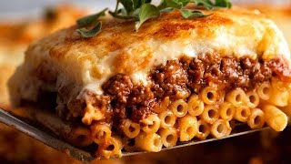 Pastitsio  Greek pasta bake [upl. by Ripp608]