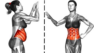 Standing Flabby Stomach Workout [upl. by Rebane70]