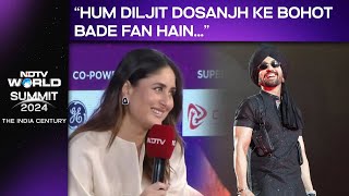 Diljit Dosanjh Latest  Kareena Kapoor Khan quotHum Diljit Dosanjh Ke Bohot Bade Fan Hainquot [upl. by Eeslehc449]